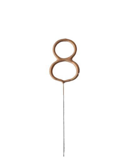 Gold Sparkler Number Candles 0 to 9 - Image 11