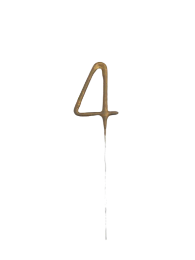 Gold Sparkler Number Candles 0 to 9 - Image 7