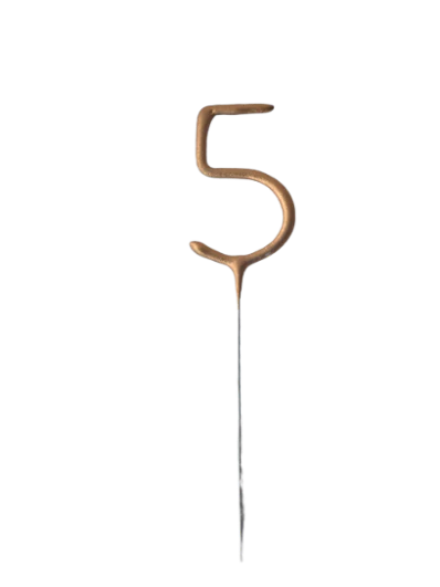 Gold Sparkler Number Candles 0 to 9 - Image 8