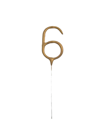 Gold Sparkler Number Candles 0 to 9 - Image 9
